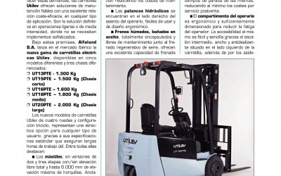 Articulo de UTILEV y sus nuevas carretillas